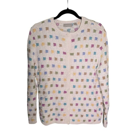 Nordstrom Multicolor Knit Cardigan Grandma Sweater Women’s Small - Picture 1 of 5